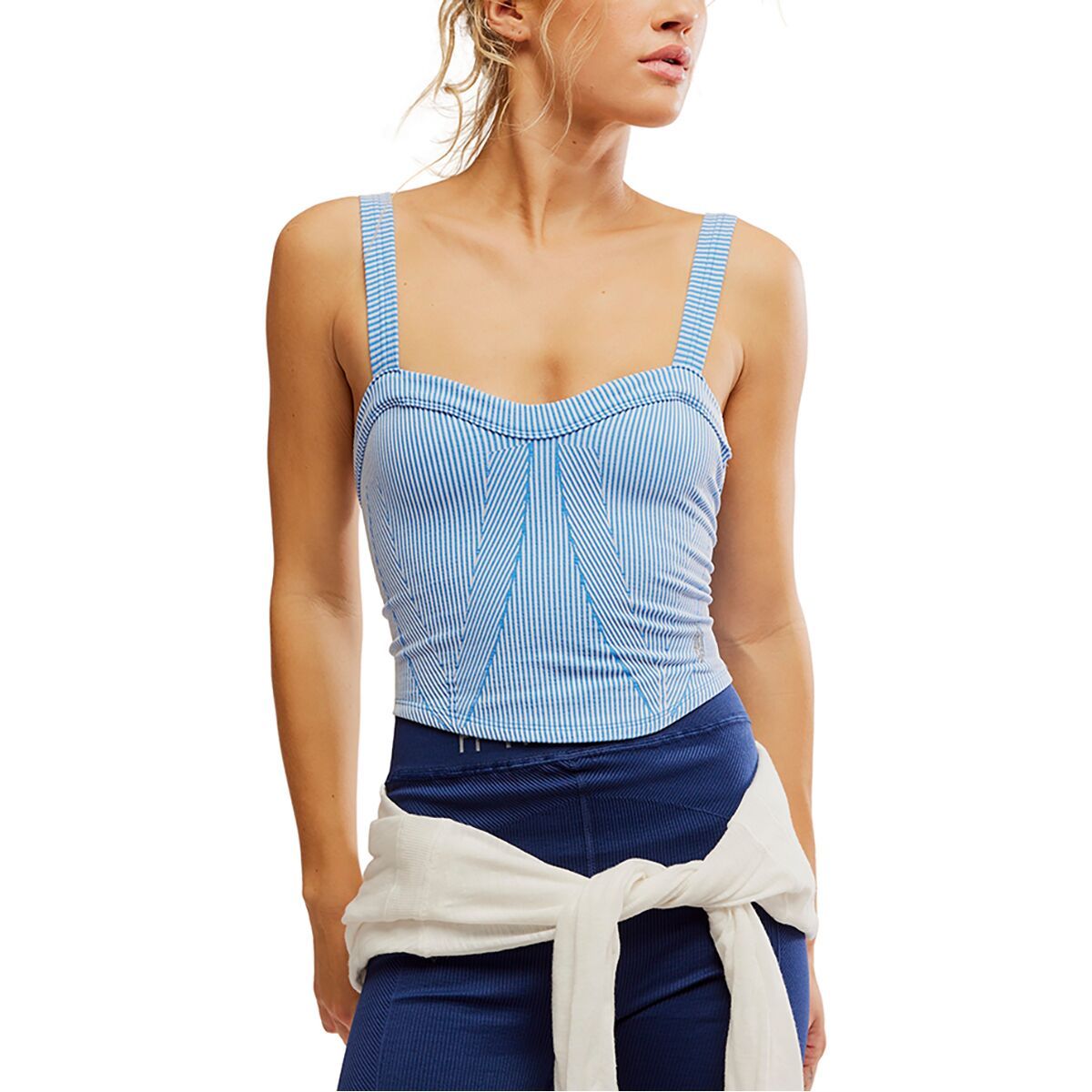 Image of FP Movement Perfectly Plated Cami - Women's Denim Blue Combo, M/L
