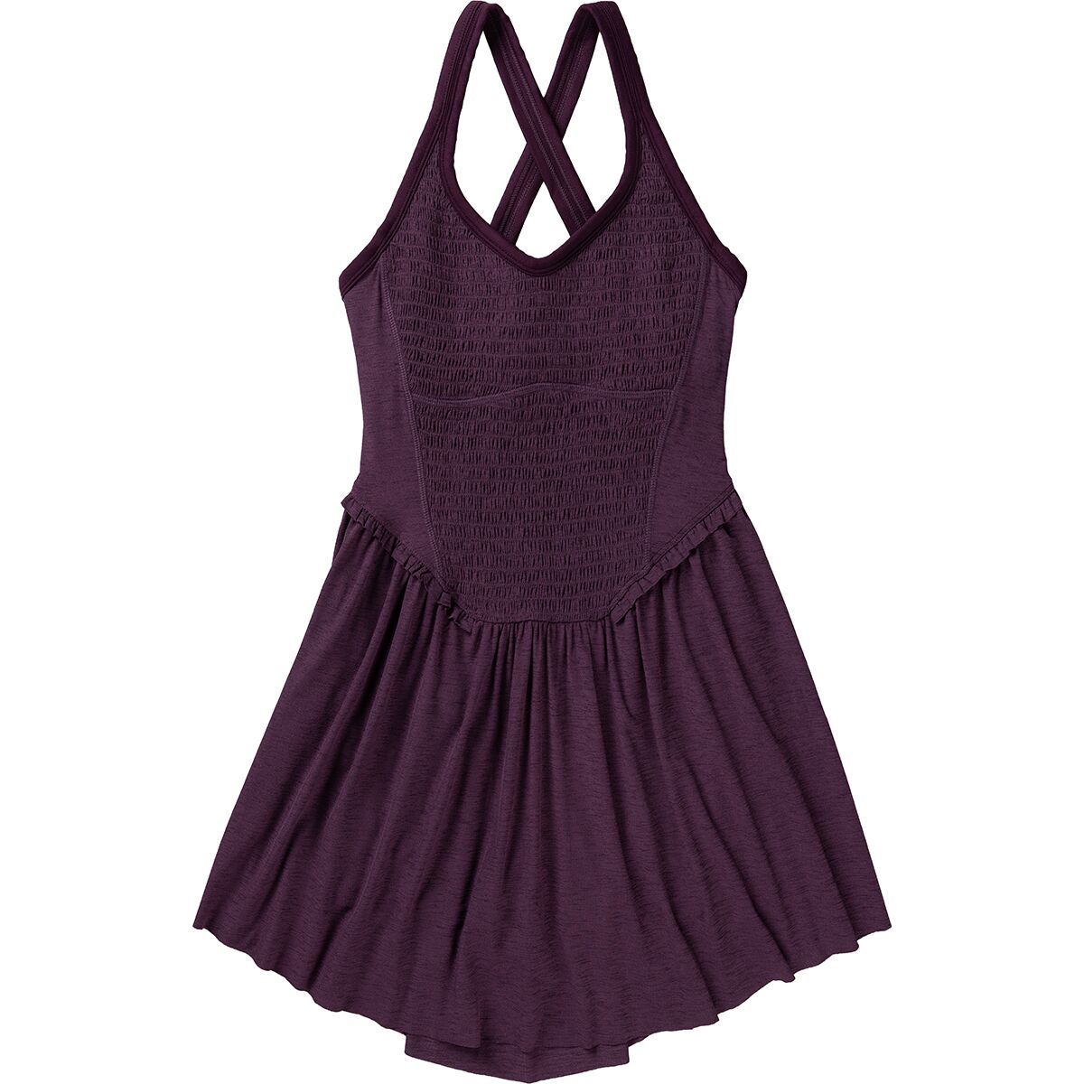 Image of FP Movement Smockin Hot Dress - Women's Black Cherry, XS