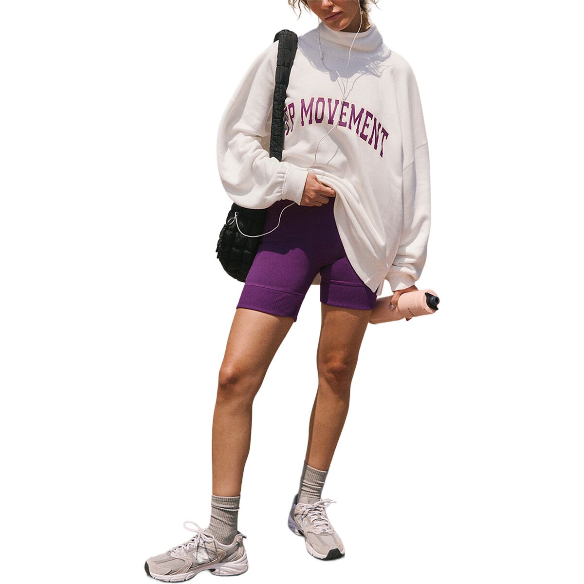FP Movement FP Movement Victory Set - Women's White/ Deep Mulberry, L