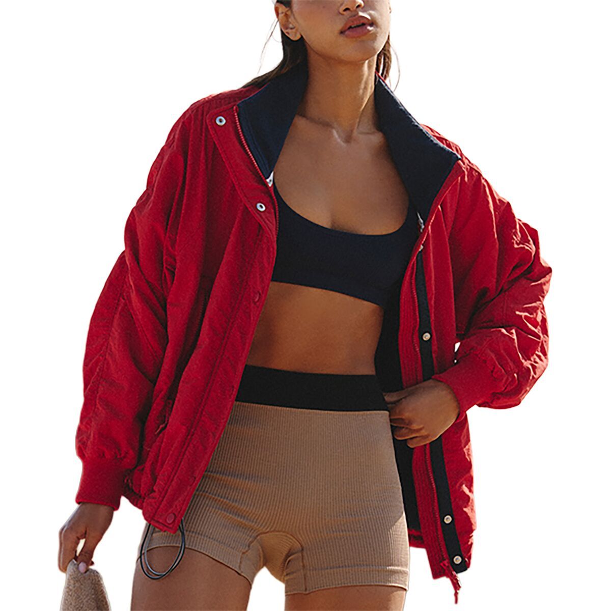 Image of FP Movement Breeze Blocker Jacket - Women's Cranberry Combo, S