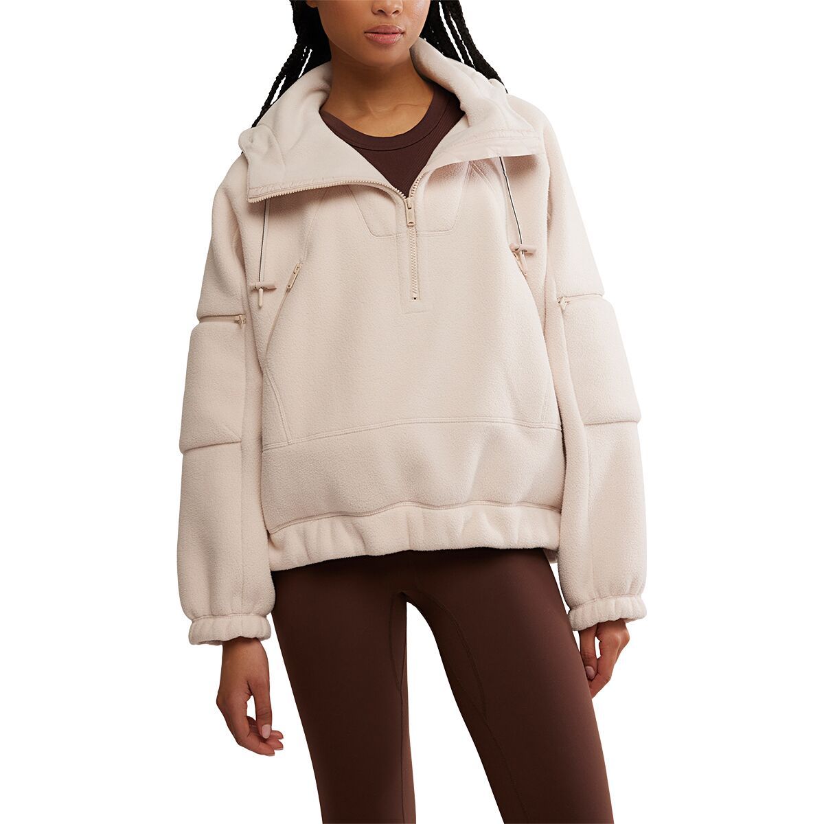 Image of FP Movement Wild And Free Fleece Pullover - Women's Cashmere, L