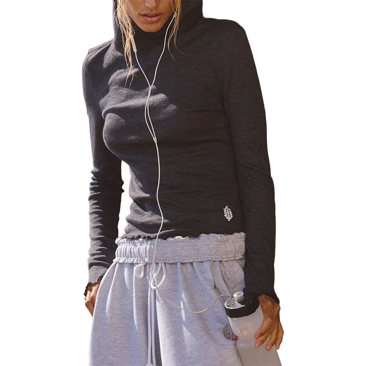 Image of FP Movement Breathe Easy Long-Sleeve Shirt - Women's Black, XS