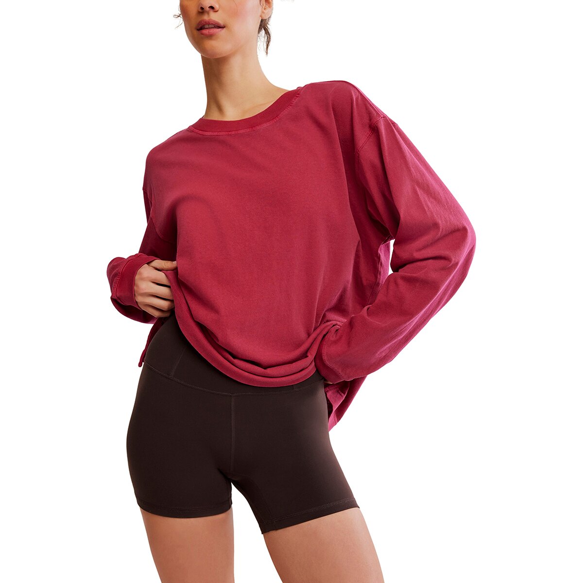 Image of FP Movement Hustle Layer Top - Women's Brick, S