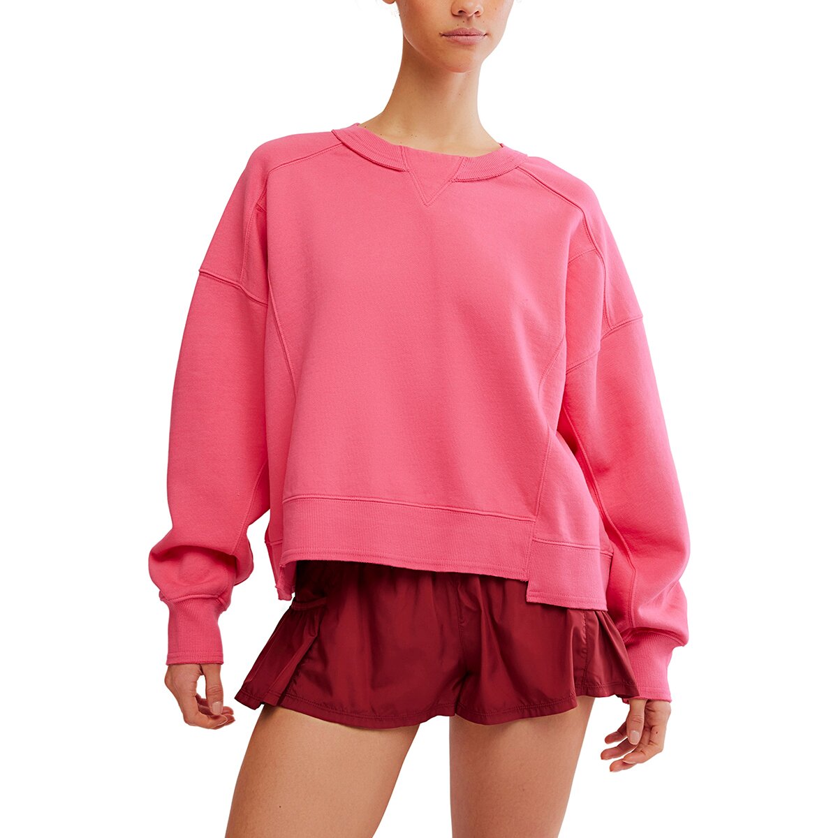 Image of FP Movement Intercept Pullover Sweatshirt - Women's Hot Pink, L