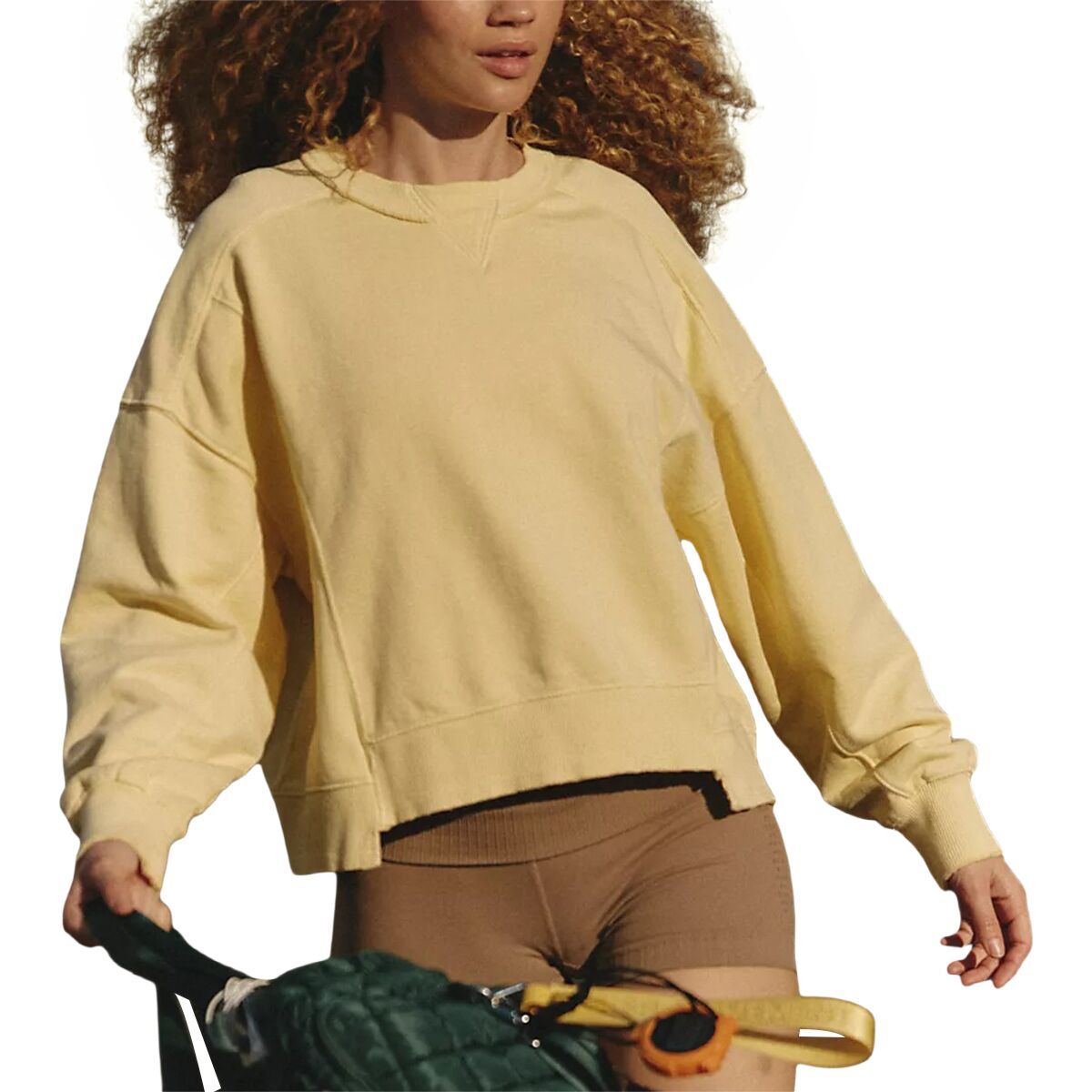 Image of FP Movement Intercept Pullover Sweatshirt - Women's Sunlit Yellow, L