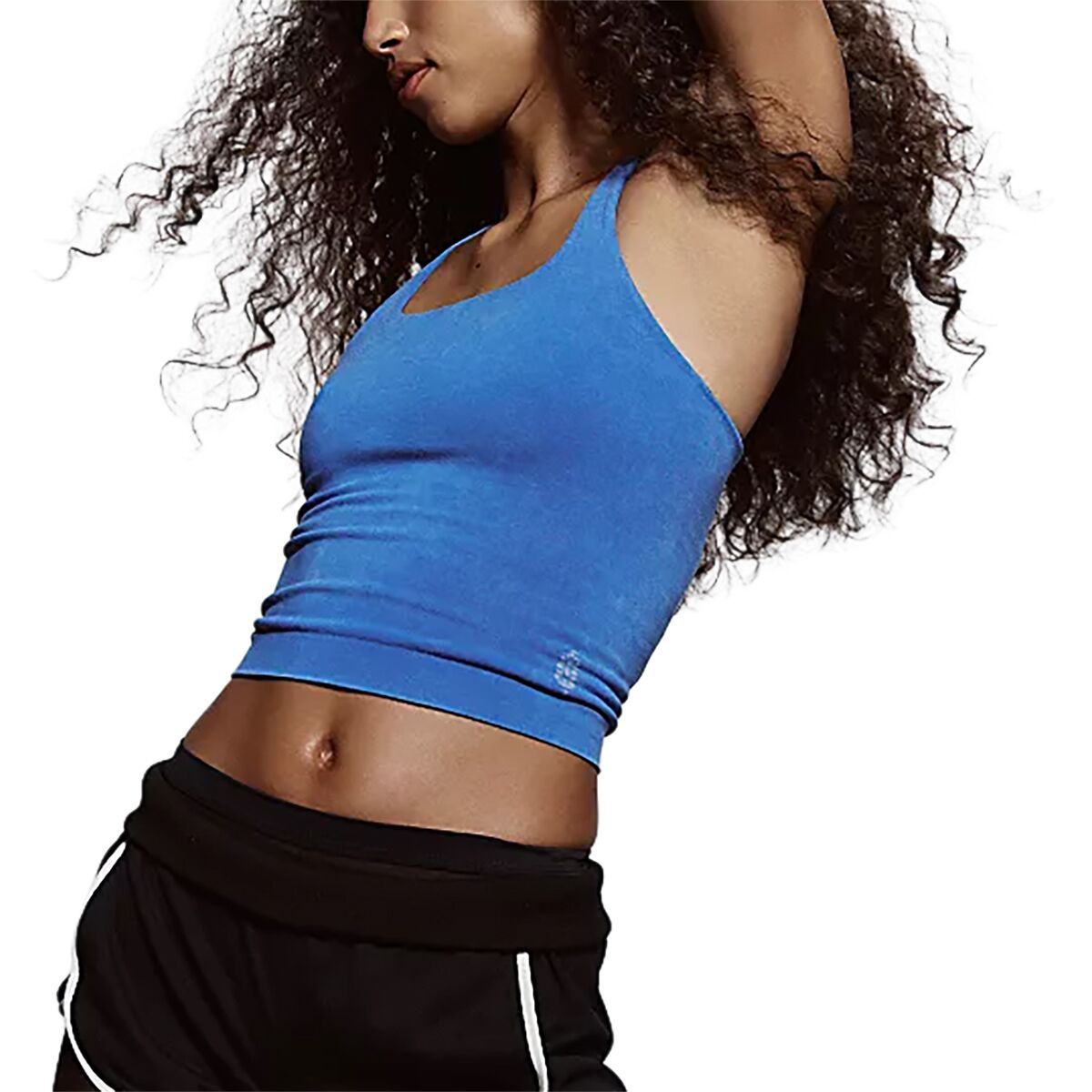 Image of FP Movement Go To Smooth Square Neck Cami - Women's Washed Light Cobalt, M/L