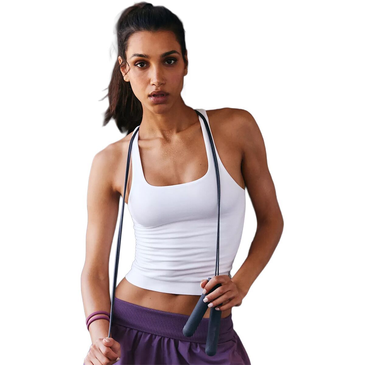 Image of FP Movement Go To Smooth Square Neck Cami - Women's White, XS/S