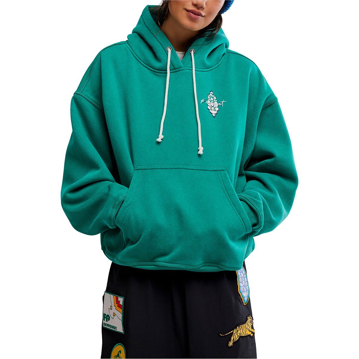 Image of FP Movement Ctw Final Call Front Logo Hoodie - Women's Green Glow, XS