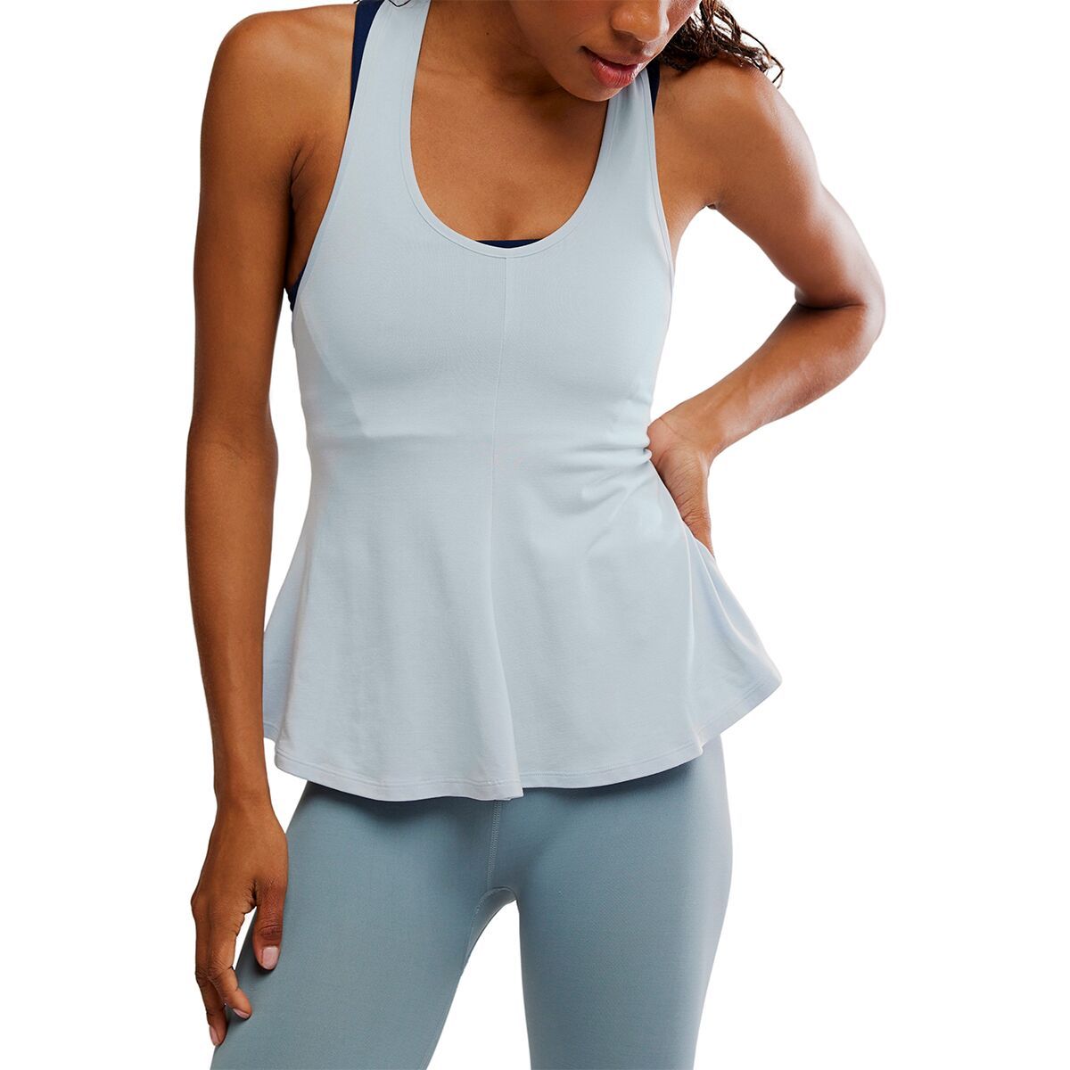 Image of FP Movement Go To Smooth Swing Tank Top - Women's Artic Snow, M/L