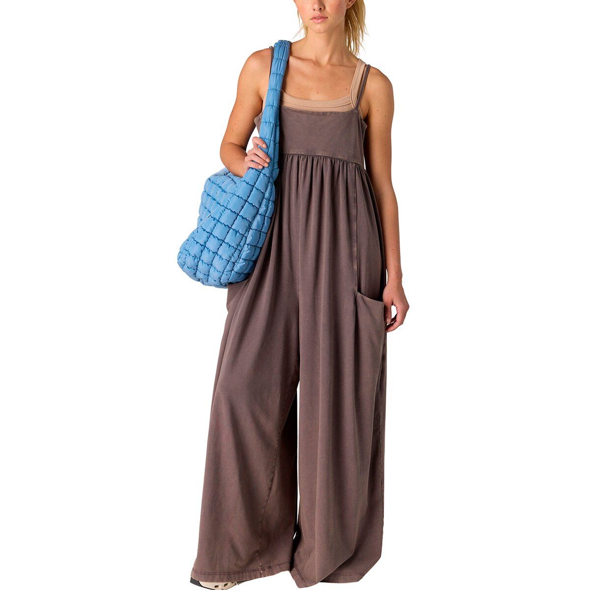 Image of FP Movement Hot Shot Strappy Jumpsuit 2 - Women's Chocolate, S