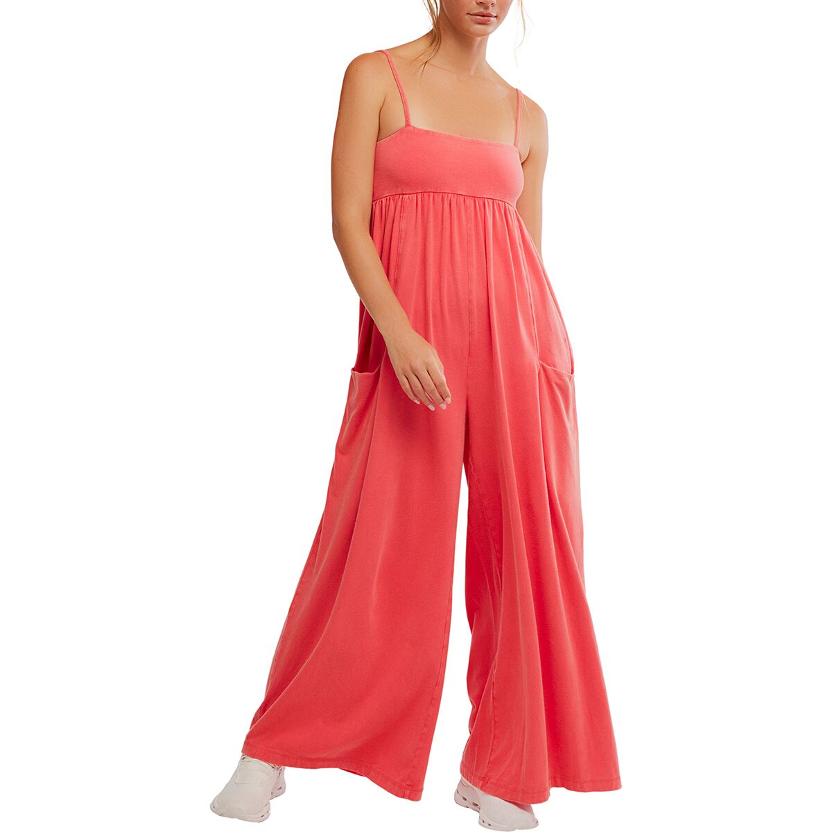 Image of FP Movement Hot Shot Strappy Jumpsuit 2 - Women's Grapefruit, XL