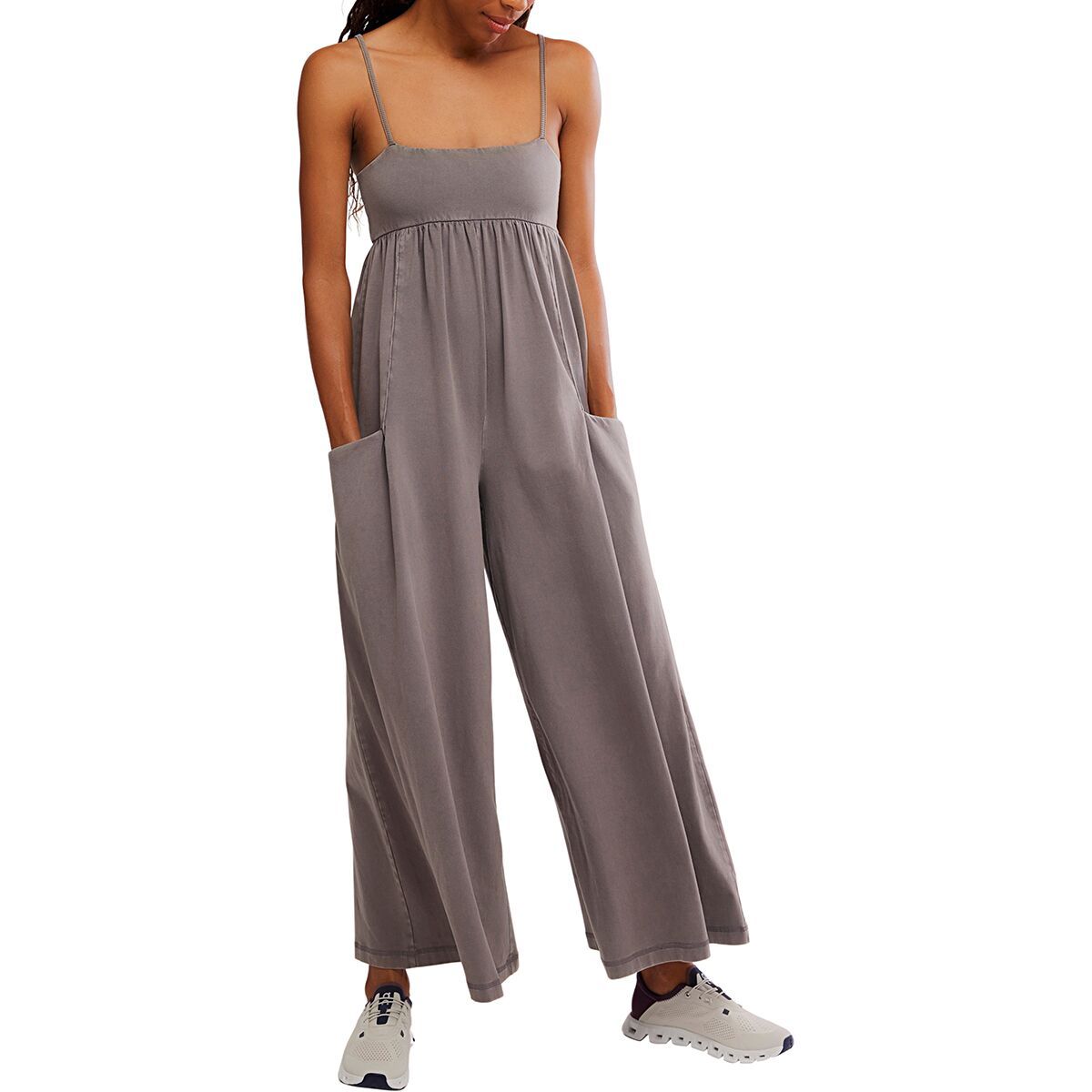 Image of FP Movement Hot Shot Strappy Jumpsuit 2 - Women's Hickory, L
