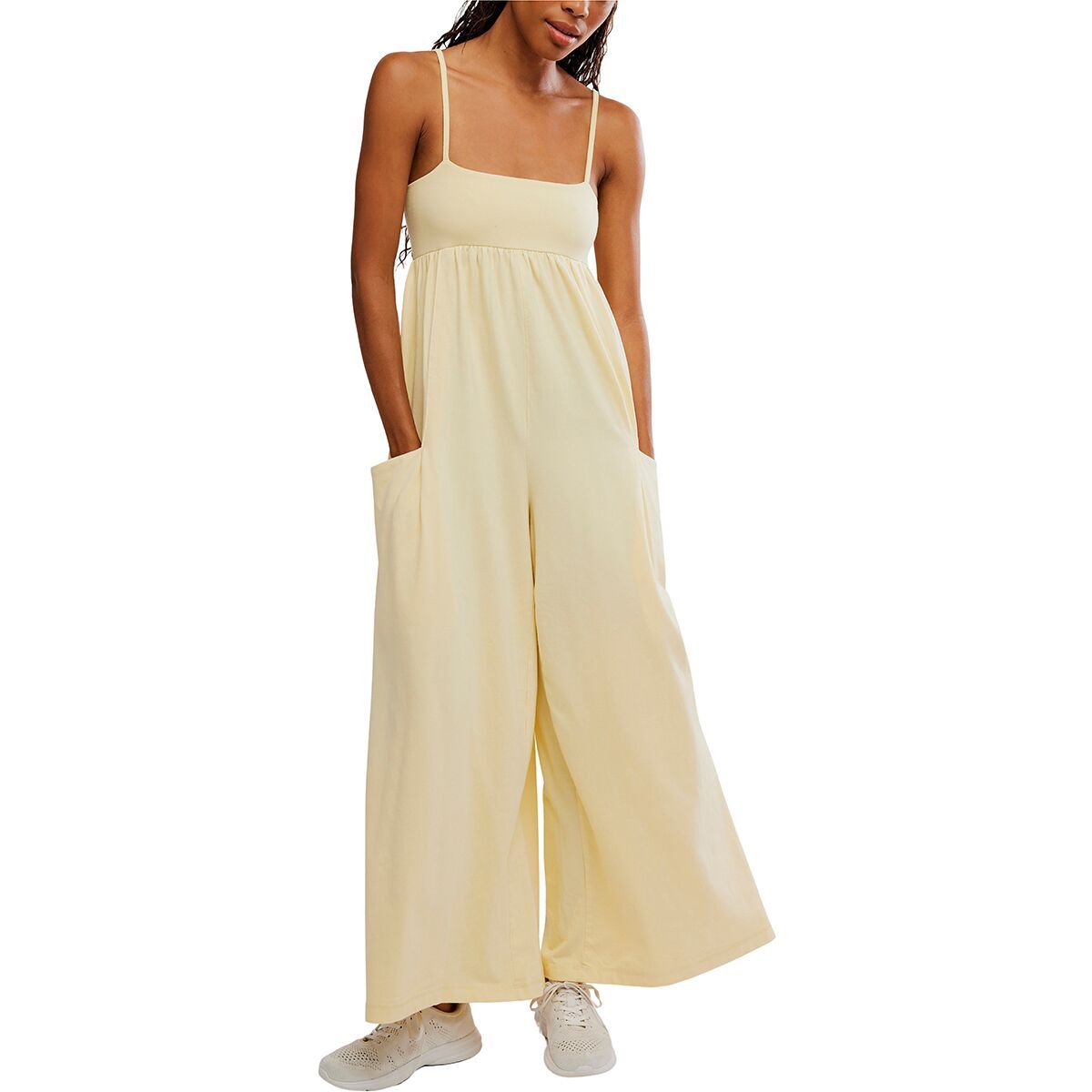 Image of FP Movement Hot Shot Strappy Jumpsuit 2 - Women's Sunlit Yellow, M