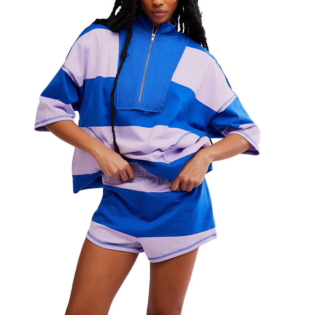 Image of FP Movement Retro Rugby Set - Women's Electric Shock Combo, S