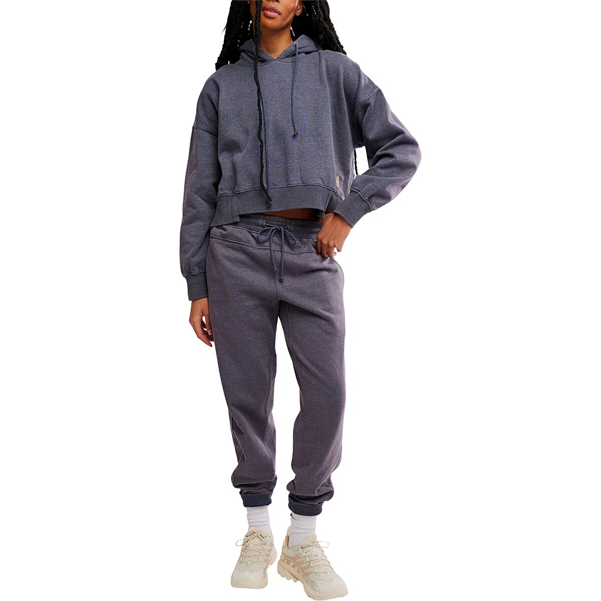 Image of FP Movement Sand Washed Undefeated Set - Women's Midnight Navy, XS