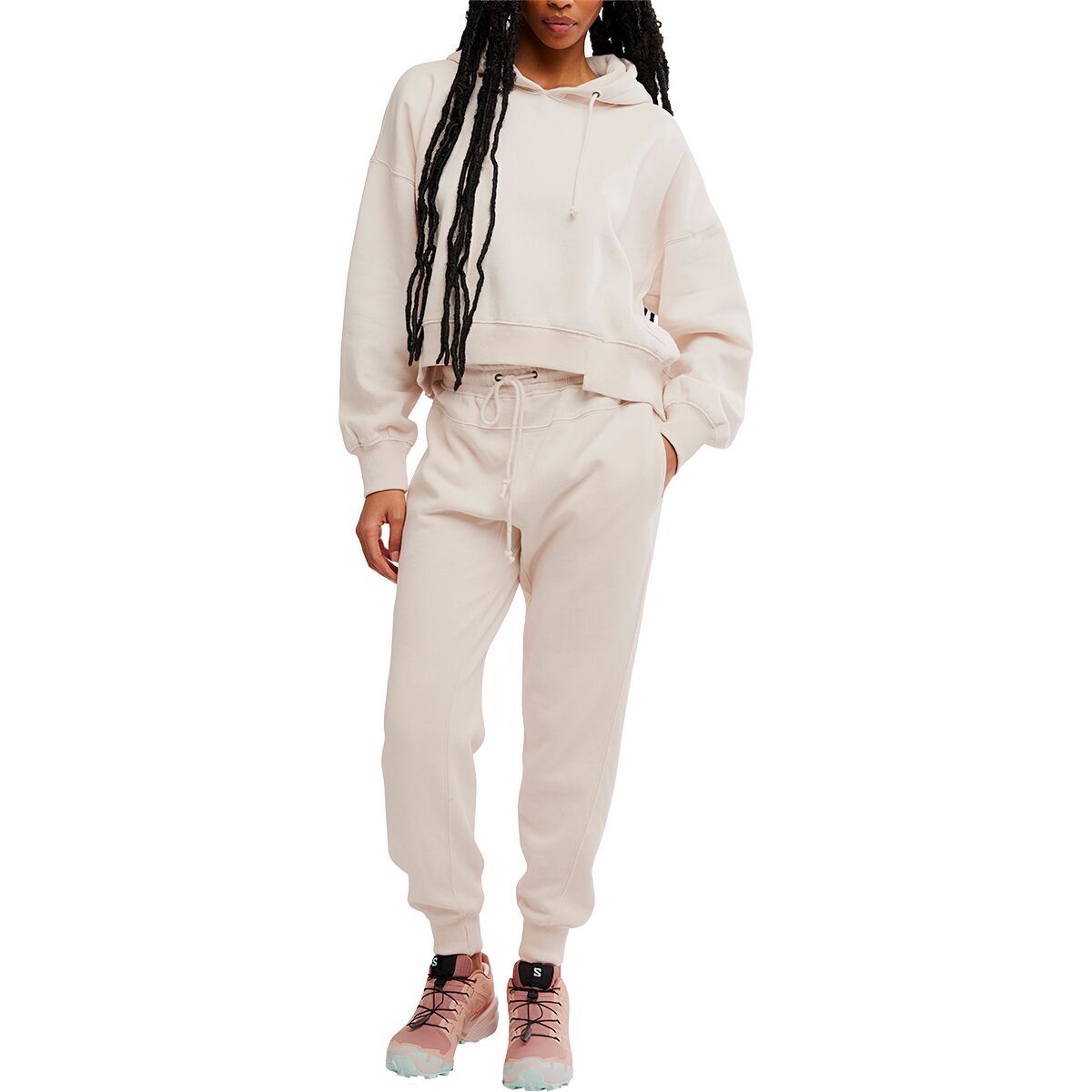 Image of FP Movement Sand Washed Undefeated Set - Women's Tofu, M