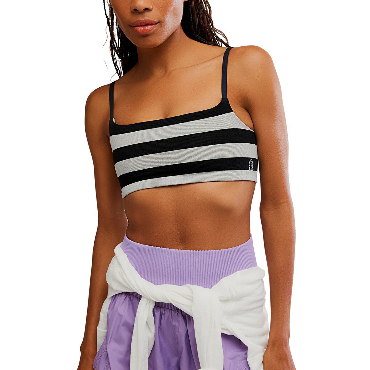Image of FP Movement Tighten Up Reversible Bra - Women's Black Combo, XS/S