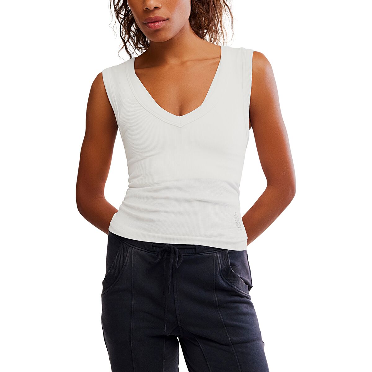 Image of FP Movement Bittersweet Rib Essential Tank Top - Women's White, M/L