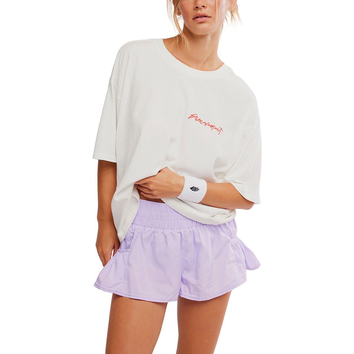 Image of FP Movement Logo Tackle T-Shirt w/o Pocket - Women's Urban Buti White, S
