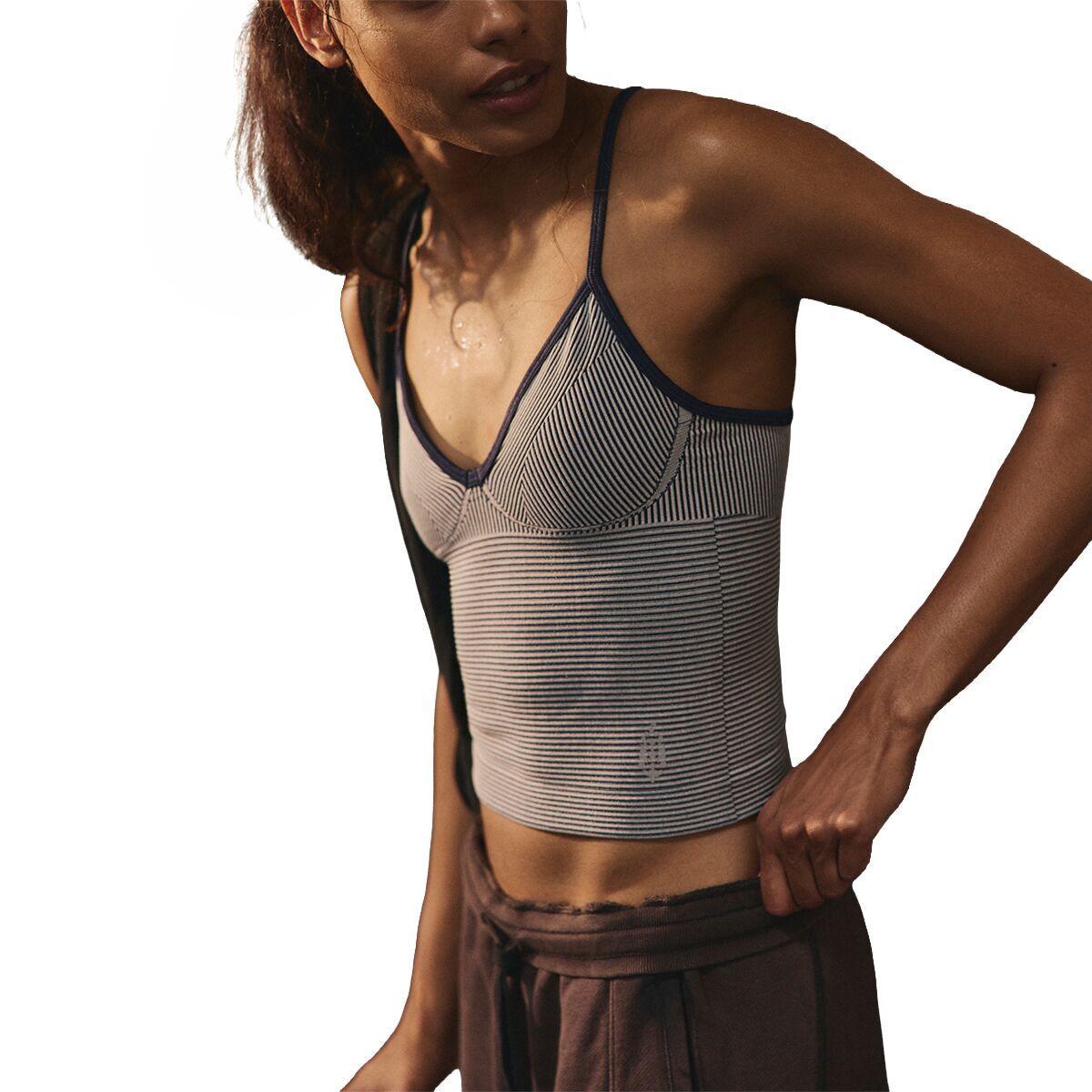 Image of FP Movement Perfectly Plated Plunge Tank Top - Women's Midnight Navy, M/L