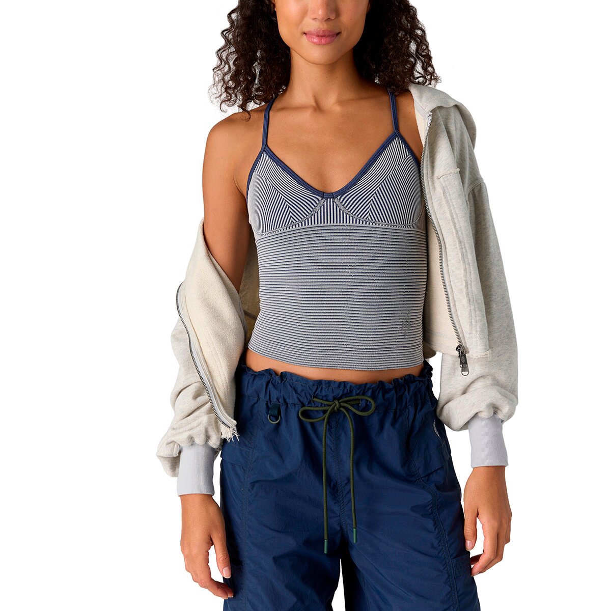 Image of FP Movement Perfectly Plated Plunge Tank Top - Women's Midnight Navy, M/L