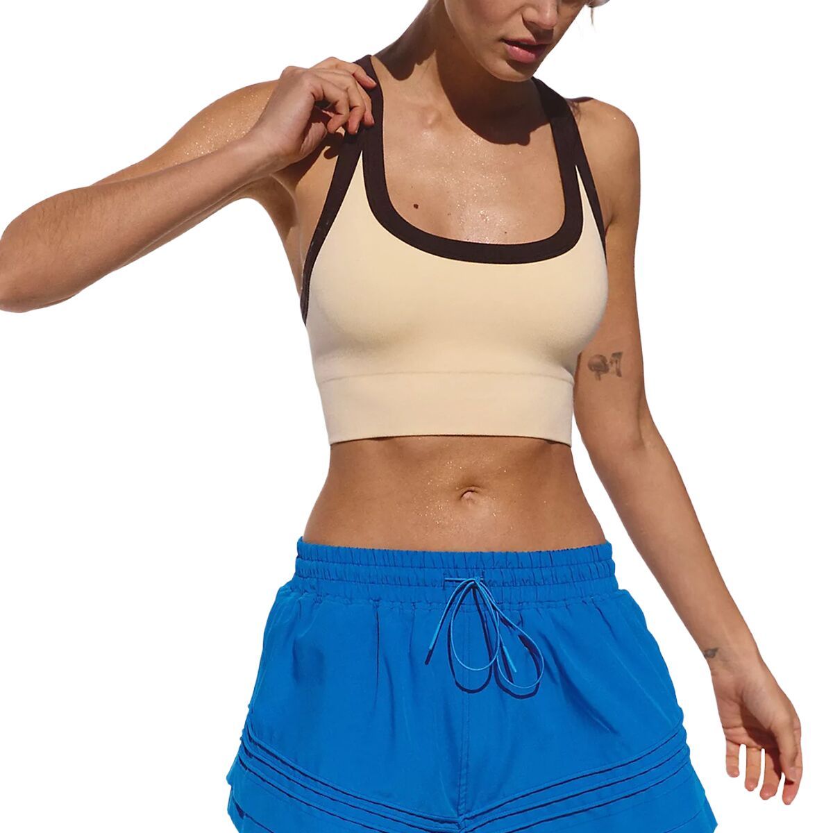Image of FP Movement Go To Colorblock Bra - Women's Sunlit Yellow Combo, M/L
