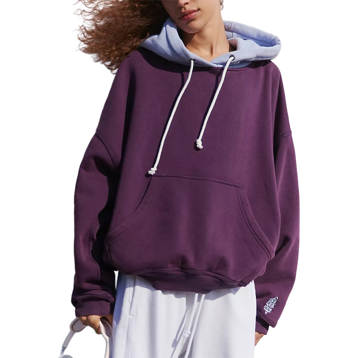 Image of FP Movement Final Call Colorblock Hoodie - Women's Blackberry/Lunar Blo, S