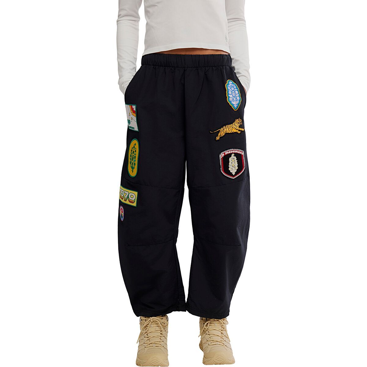 Image of FP Movement Patched Game Day Pant - Women's Black, S