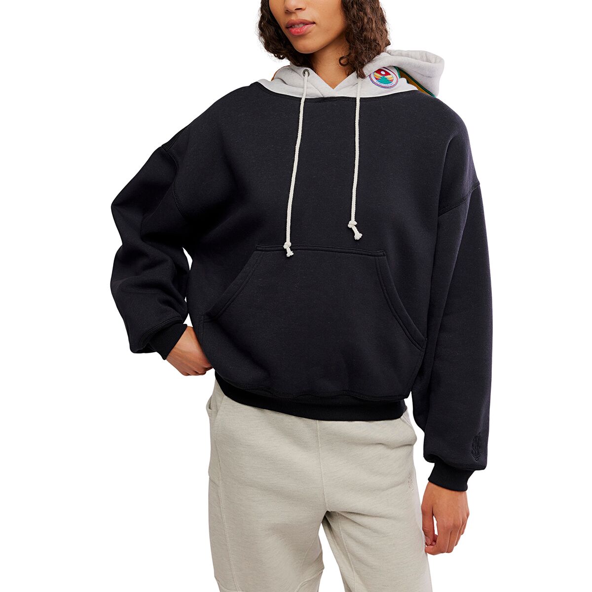 Image of FP Movement Final Call Patch Hoodie Black, L
