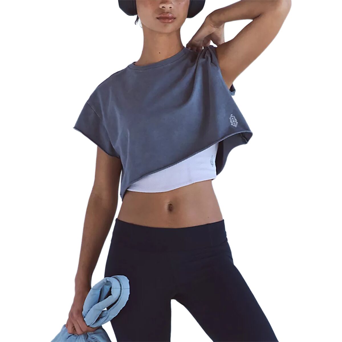 Image of FP Movement Hot Shot Cropped T-Shirt - Women's Vintage Black, M