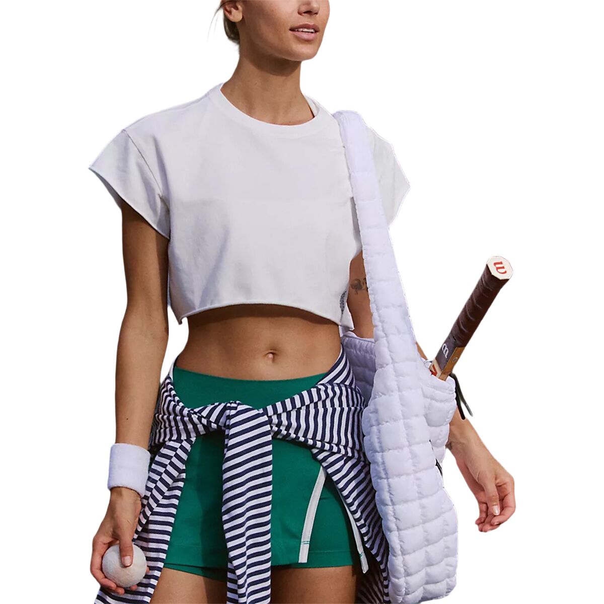 Image of FP Movement Hot Shot Cropped T-Shirt - Women's White, L