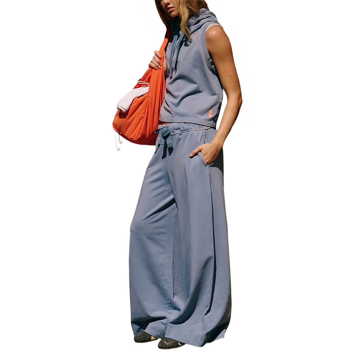 Image of FP Movement Keep Pace Set - Women's Blue Ash, L