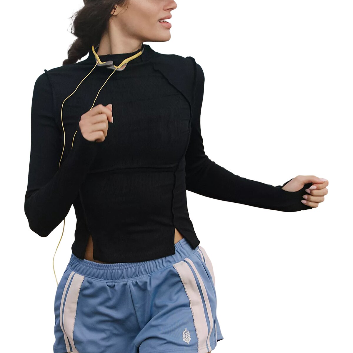Image of FP Movement Love Club Long-Sleeve Top - Women's Black, XS