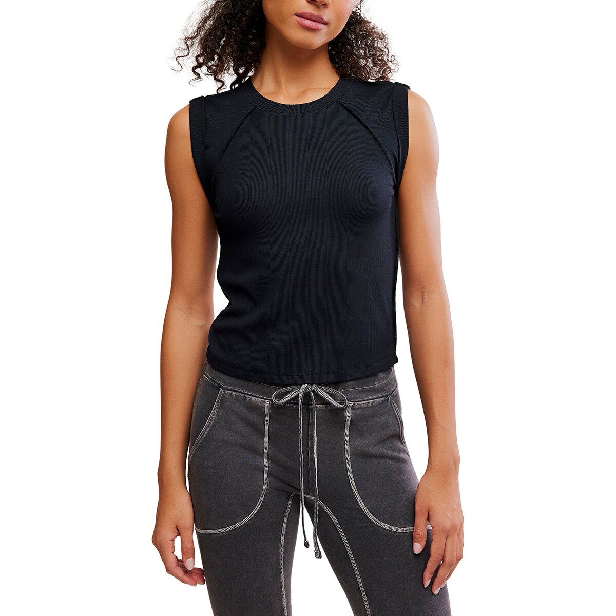 Image of FP Movement Love My Twist Muscle Tank Top - Women's Black, S