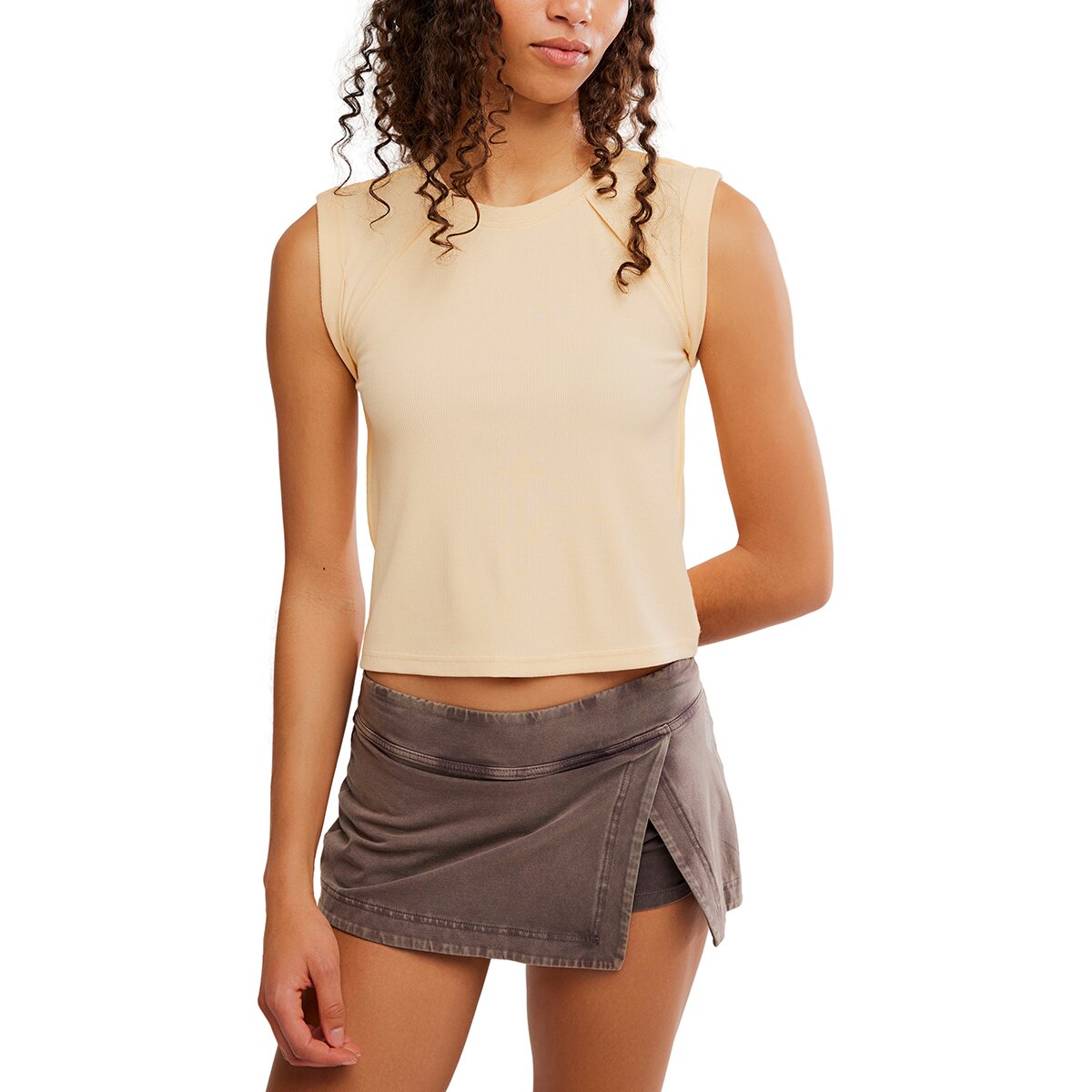 Image of FP Movement Love My Twist Muscle Tank Top - Women's Pina Colada, M