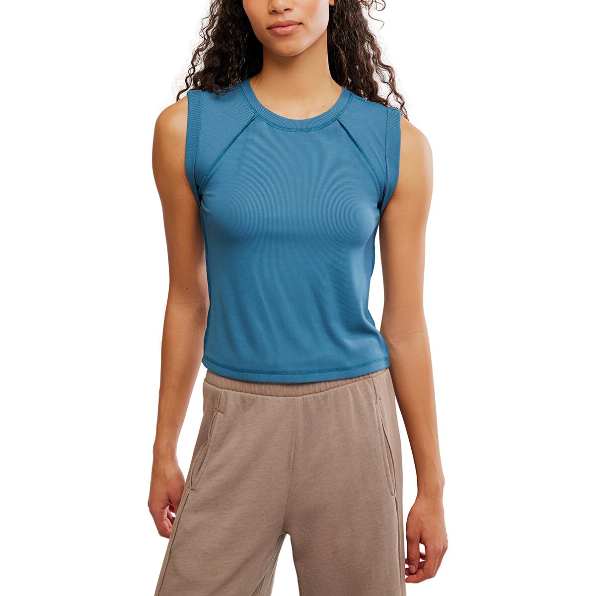 Image of FP Movement Love My Twist Muscle Tank Top - Women's Riptide, S