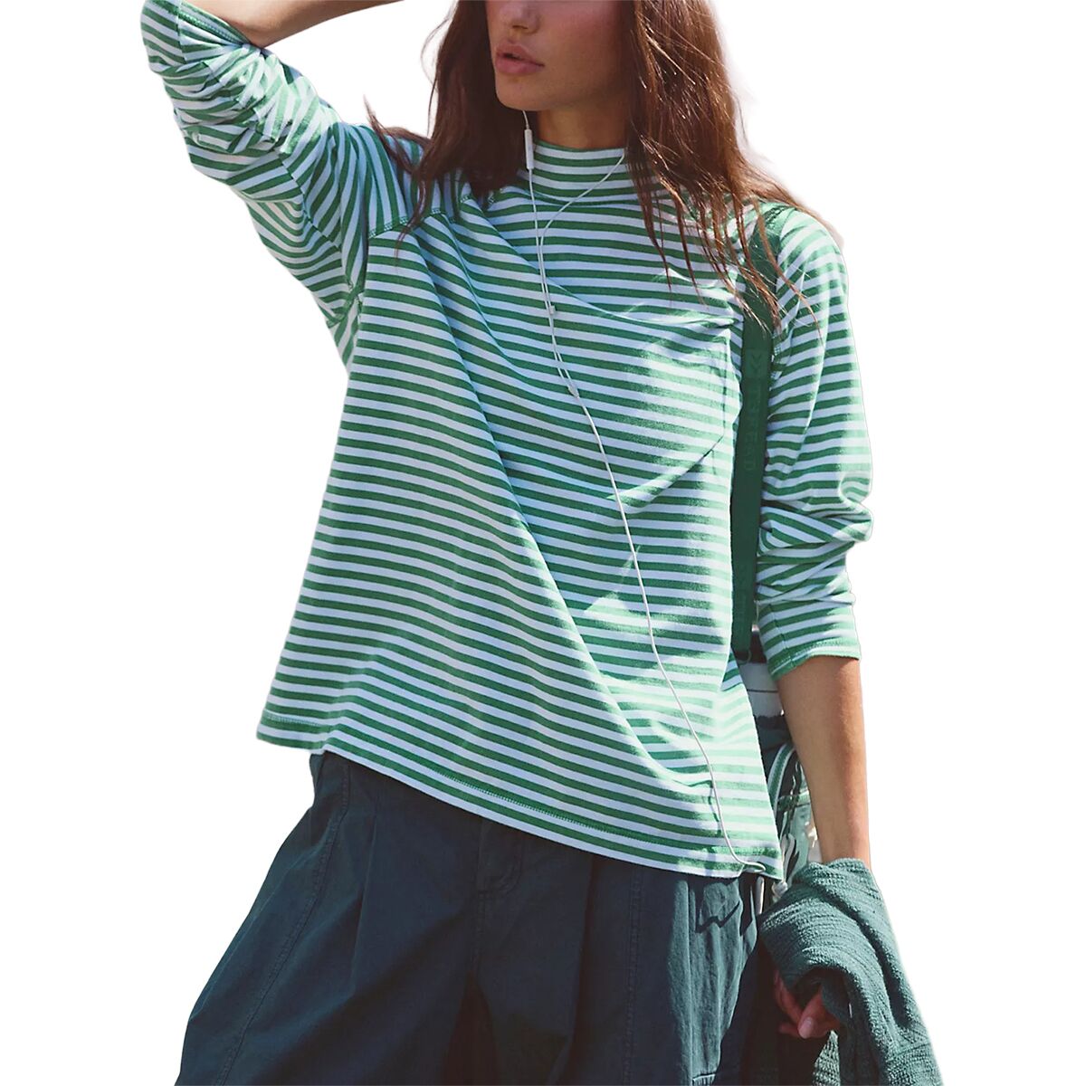 FP Movement FP Movement Restoration Layer Stripe Top - Women's Sailor Stripe Green, S