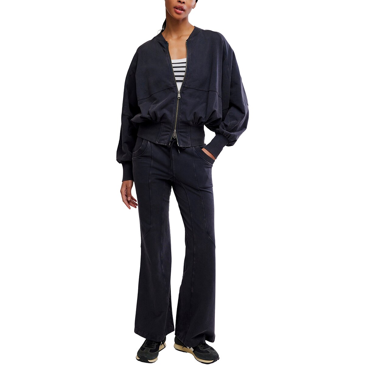 Image of FP Movement Cheer Me On Track Set - Women's Black, XL