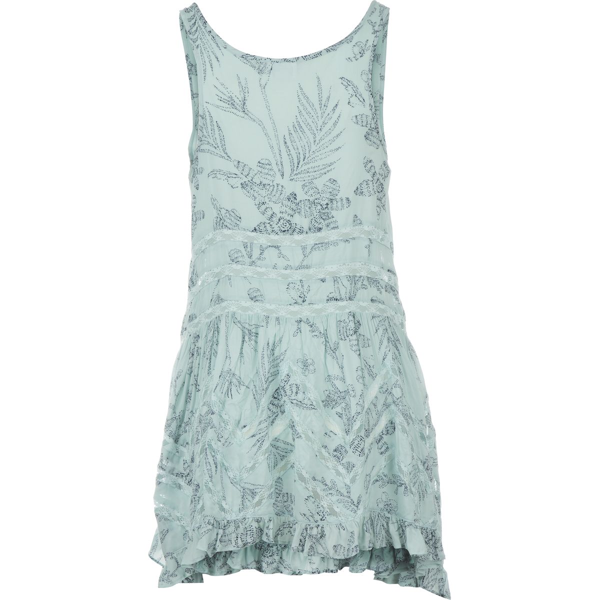 Free People Printed Viscose Voile Trapeze Slip Dress - Women's - Clothing