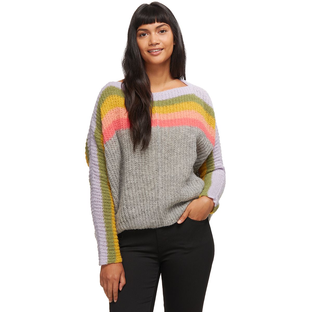 Free People See The Rainbow Sweater 