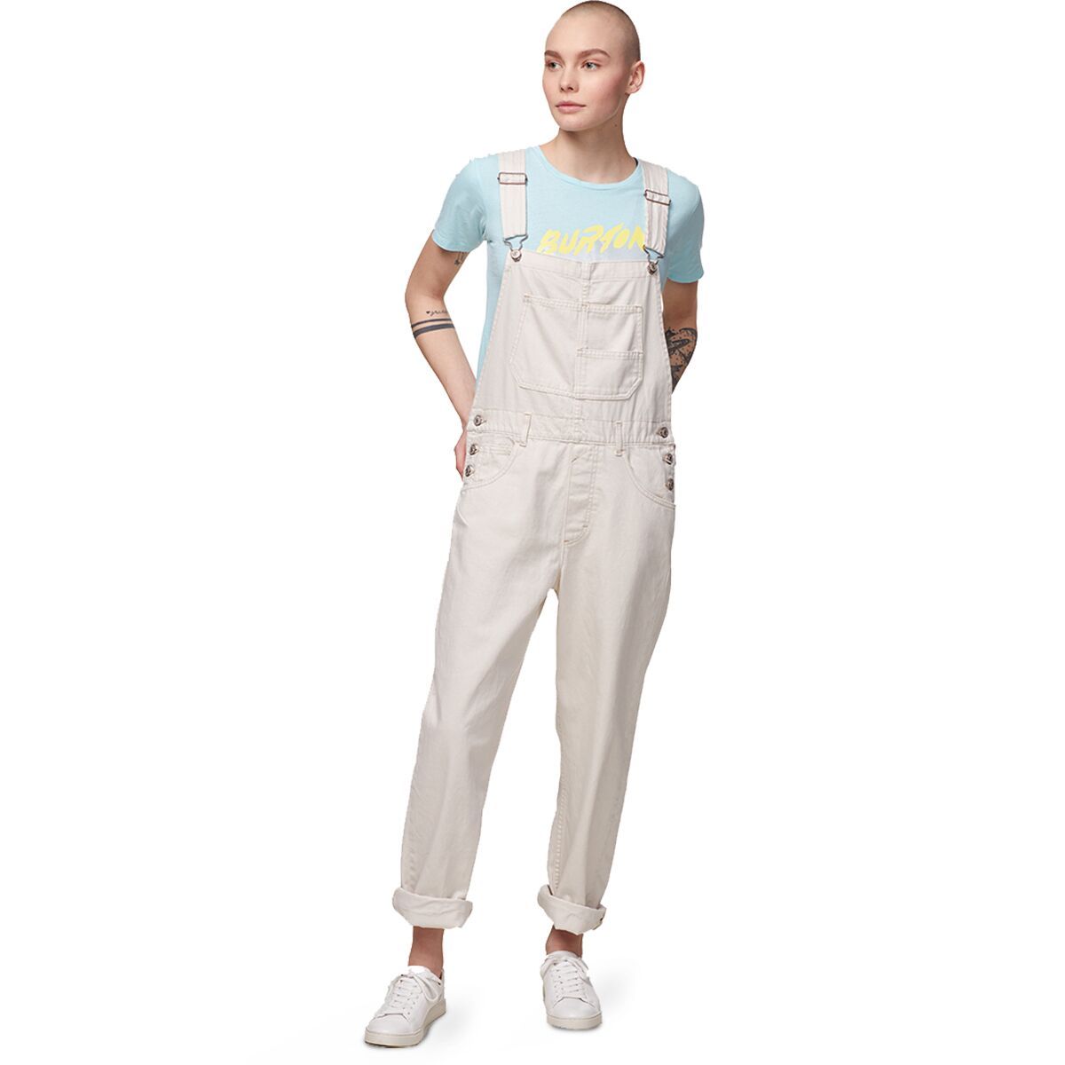 Image of Free People Ziggy Denim Overall - Women's Parchment, L