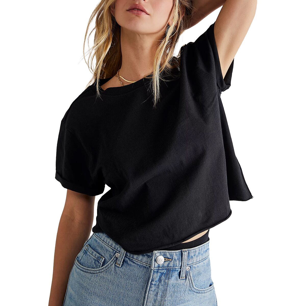 Free People Free People The Perfect T-Shirt - Women's Black, S
