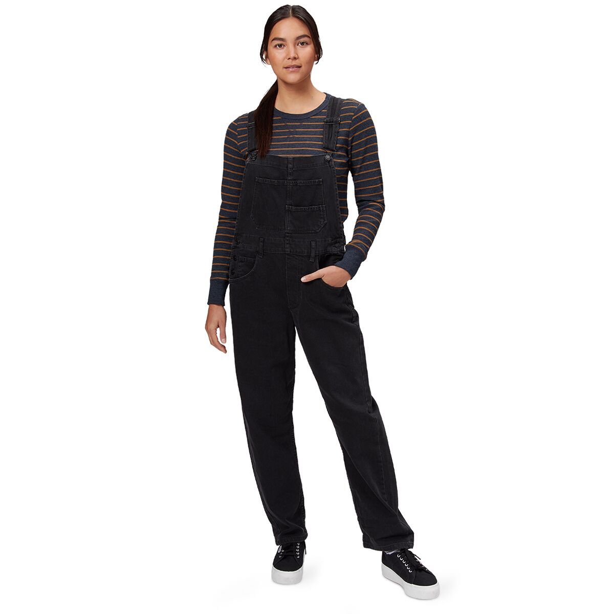 Image of Free People Ziggy Denim Overall - Women's Black, XL