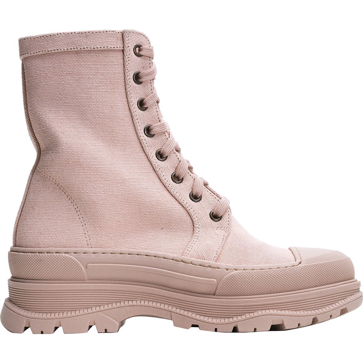 Free People Camp Out Canvas Lace Up Boot - Women's Natural, 36.0