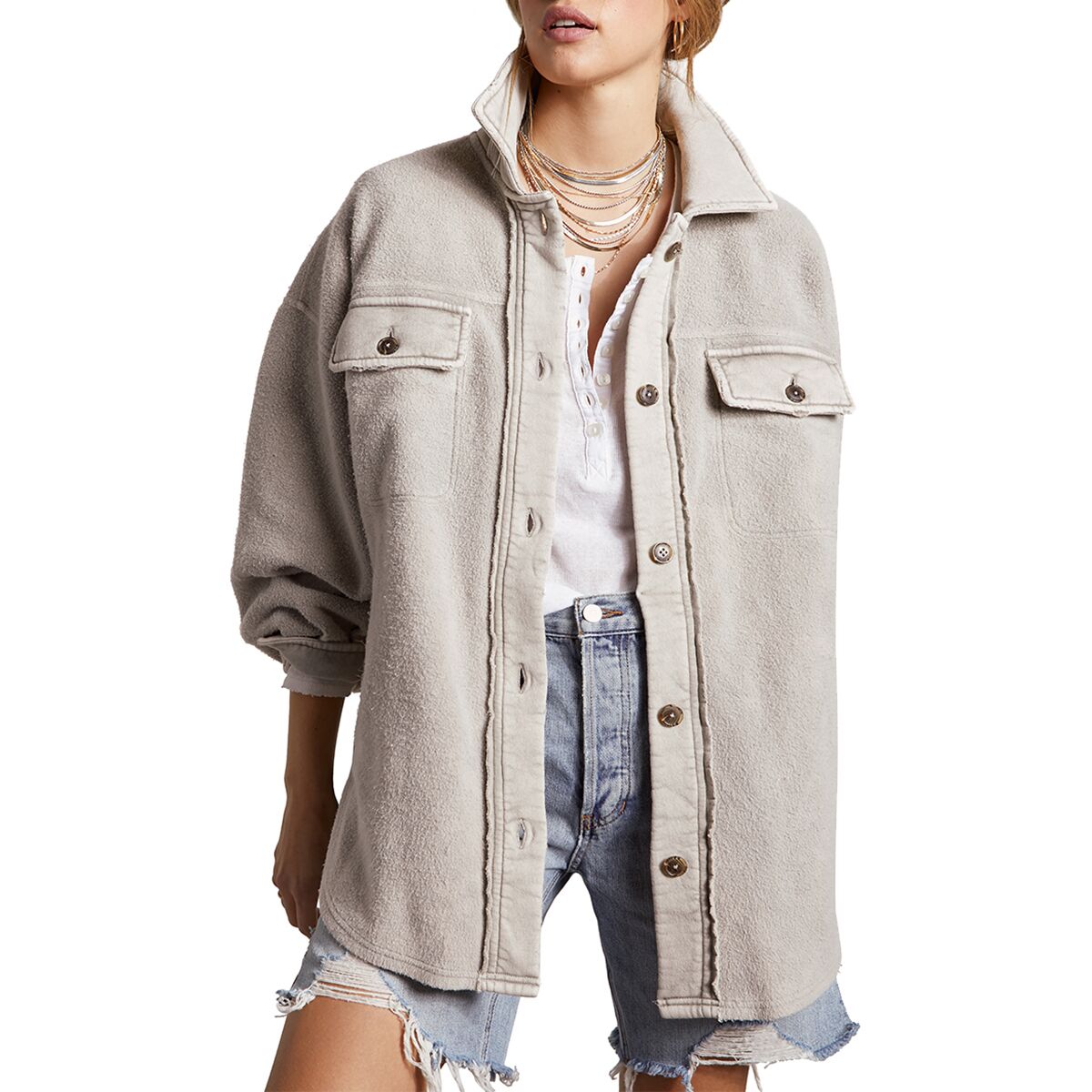 Free People Ruby Jacket - Women's Stone, XL