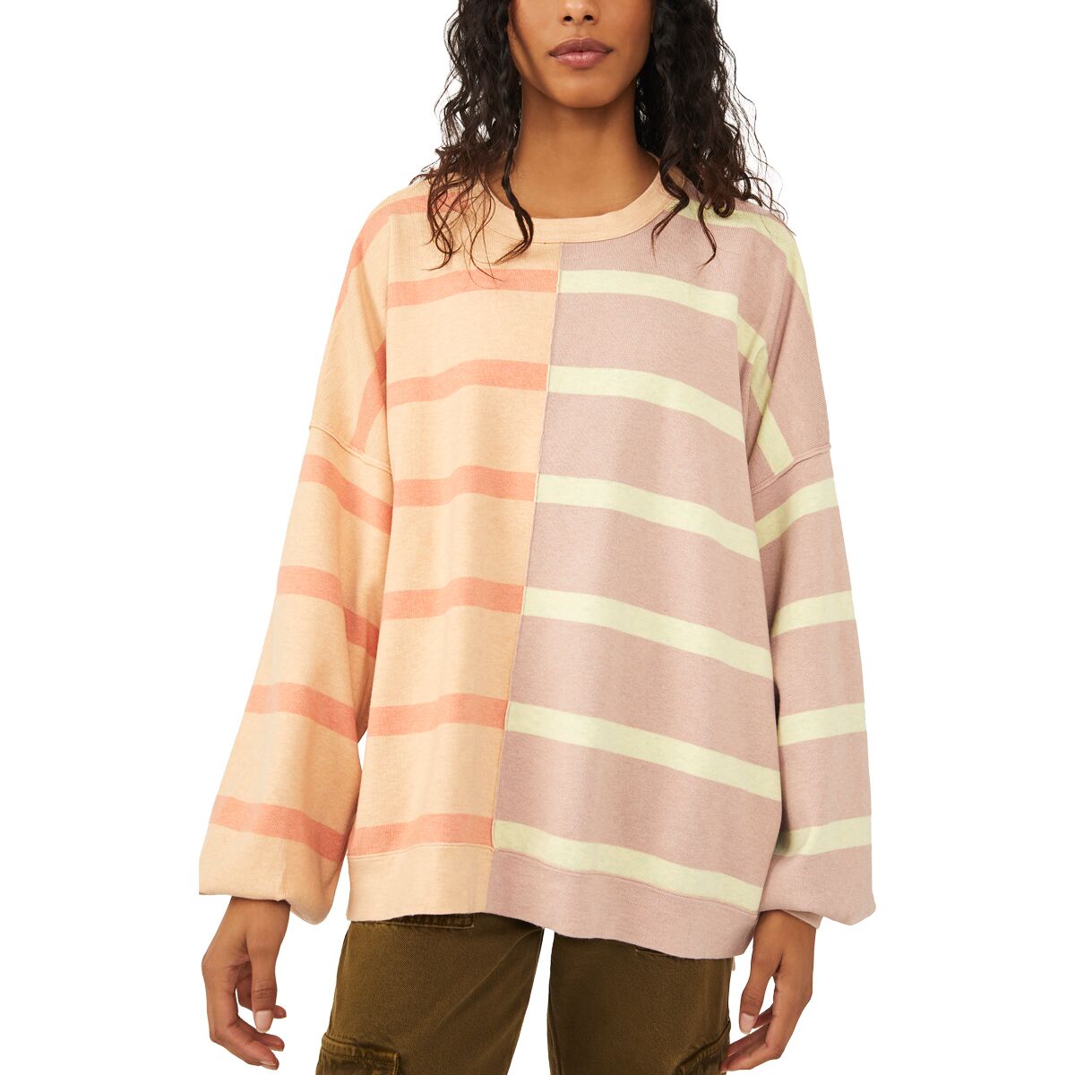 Free People Uptown Stripe Pullover Sweater - Women's