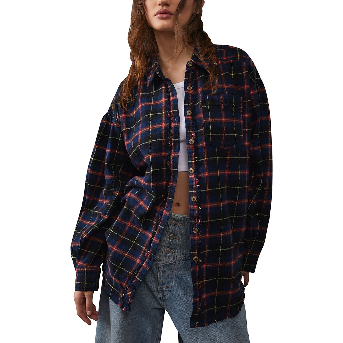 Free People Happy Hour Plaid Shirt - Women's product image