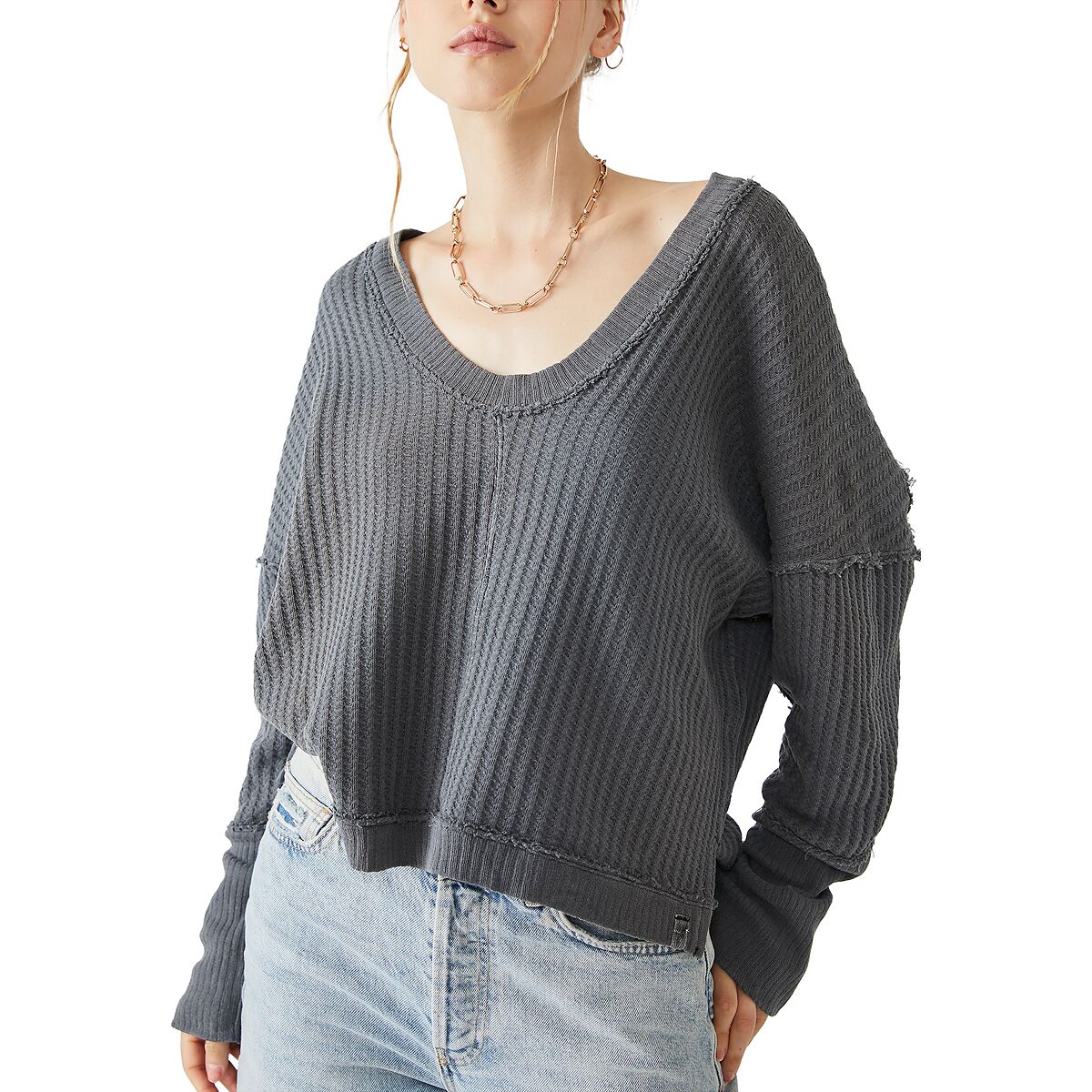 Free people on sale thermal sweater