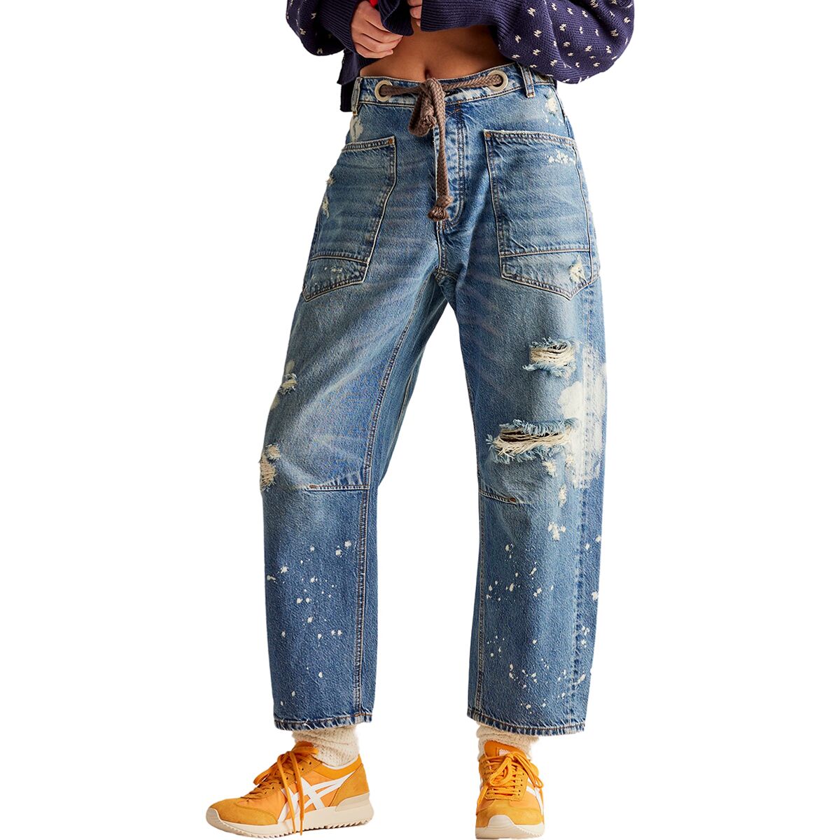 Free People Free People Moxie Low Slung Pull On Barrel Pant - Women's Calypso, 25