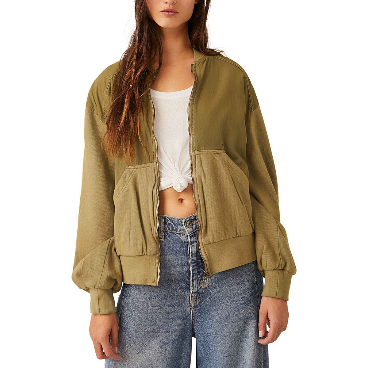 Image of Free People Karma Bomber Jacket - Women's Willow Combo, S